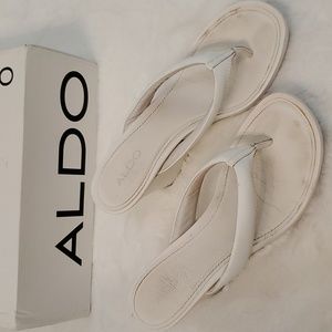 Comfortable Platform Leather Thong Sandals